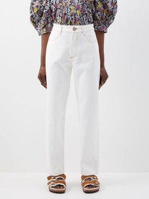 【関税込み】See by Chloe オフホワイト タック ジーンズ Boyfriend jeans See by Chloé White size 24 US in Cotton